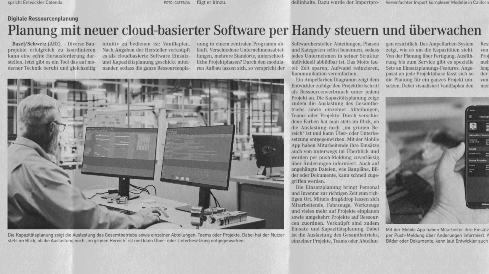 Newspaper clipping from the Allgemeine Bauzeitung