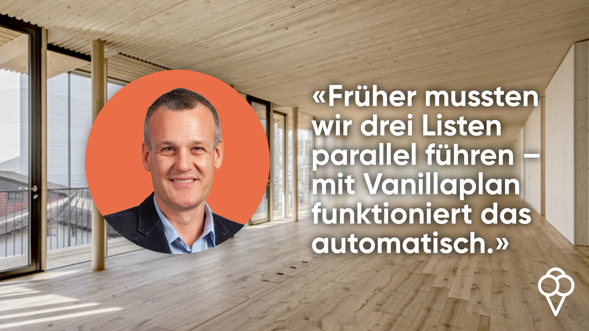 Patrice Cron, Geschäftsführer und Inhaber der Jean Cron AG, berichtet im Kundeninterview über seine Erfahrungen mit Vanillaplan und die digitale Einsatzplanung im Holzbau und in der Baumeisterei.