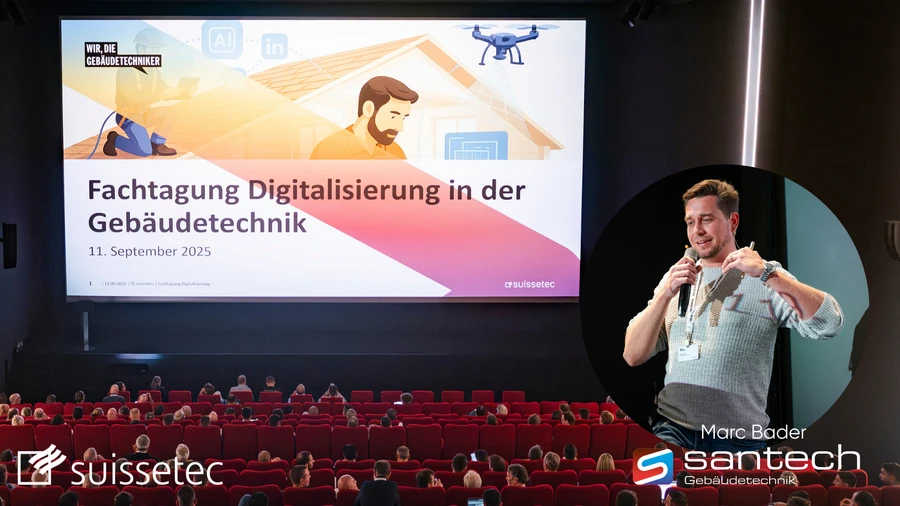 marc bader santech auf der fachtagung digitalisierung in der gebäudetechnik