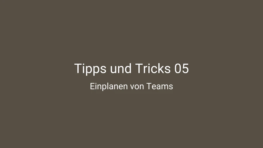 Tipps und Tricks