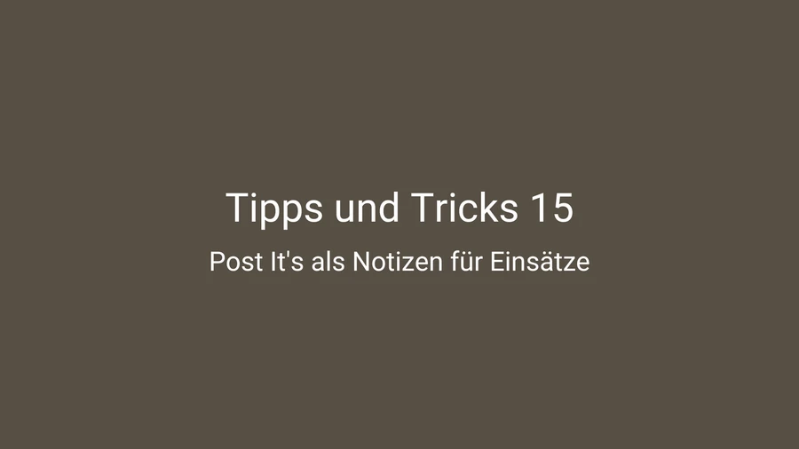 Tipps und Tricks